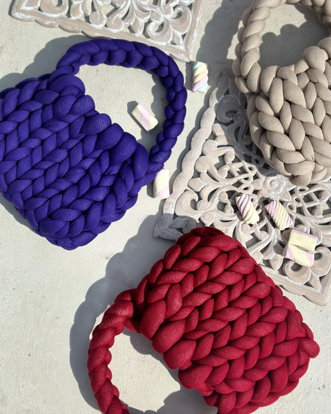 Marshmallow Bag - 100% Handmade