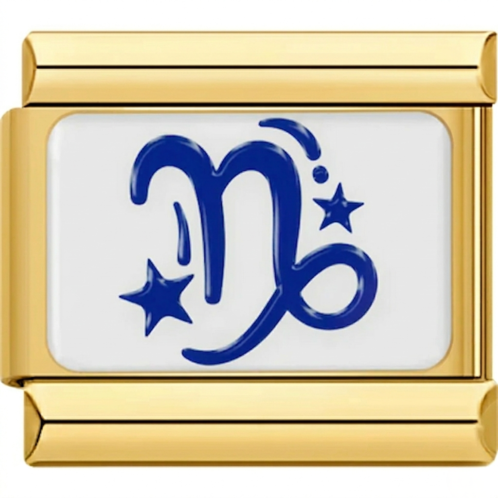 Capricorn Zodiac Italian Charm