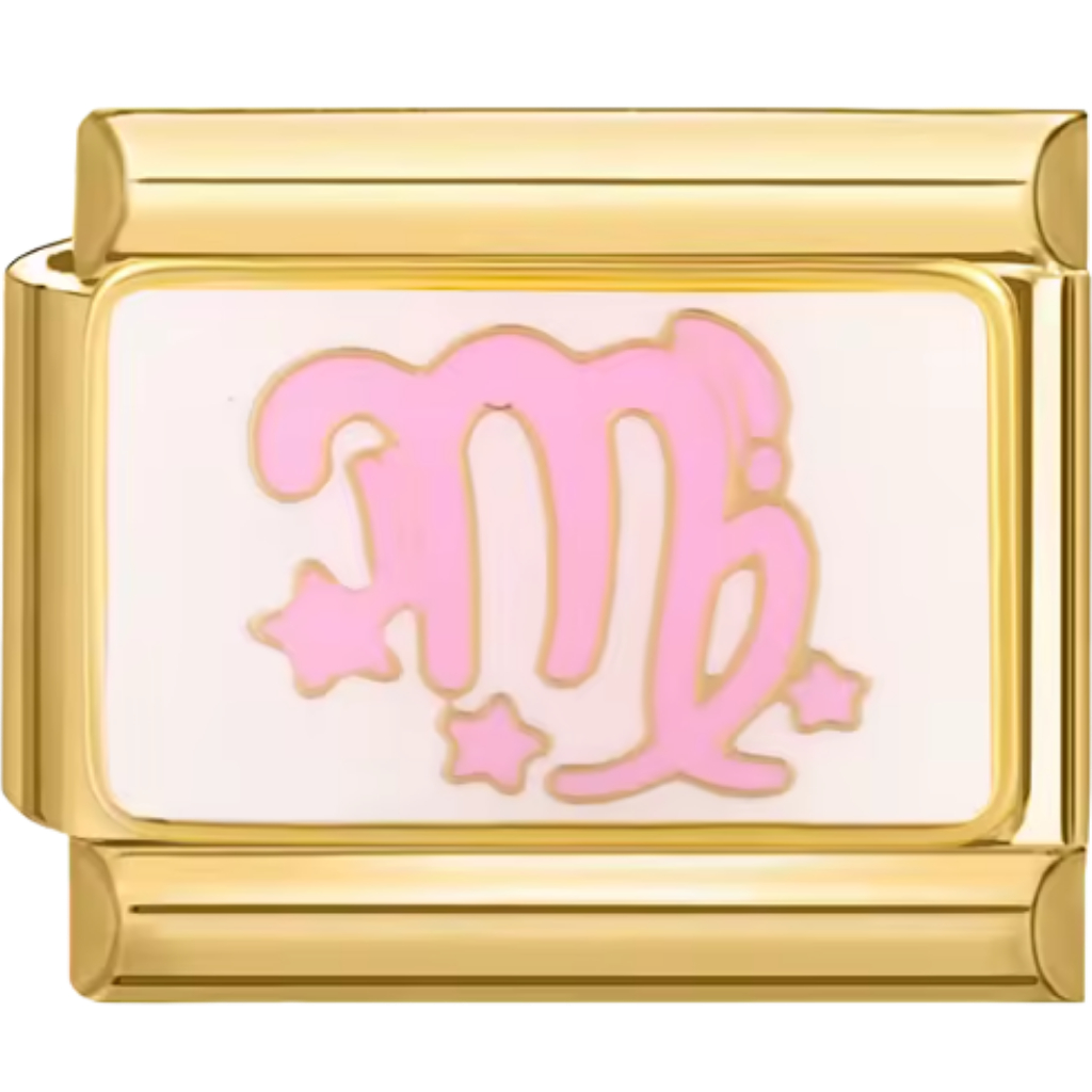 Virgo Zodiac Italian Charm