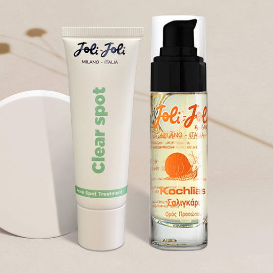 Joli Joli Clear Spot - Acne Spot Treatment & Ορός Προσώπου με Βλέννα Σαλιγκαριού